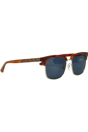 Gucci Pre-owned, Kobieta, brązowy, ONE SIZE, Len, Pre-owned Plastic sunglasses