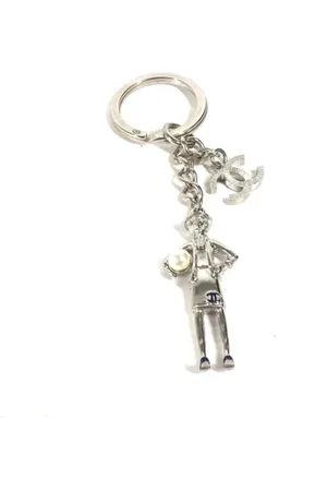 CHANEL Pre-owned, Kobieta, Szary, ONE SIZE, Pre-owned Canvas key-holders