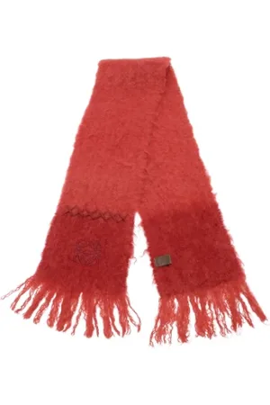 Loewe Pre-owned, Kobieta, Czerwony, ONE SIZE, Wełna, Pre-owned Wool scarves