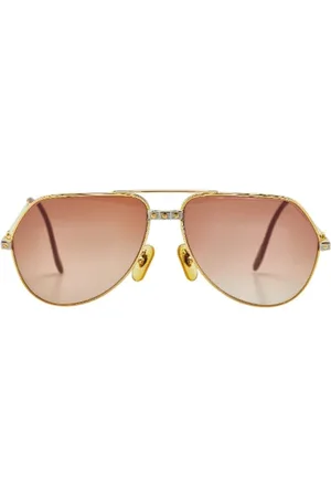 Cartier Pre-owned, Kobieta, brązowy, ONE SIZE, Pre-owned Plastic sunglasses