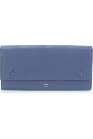 Céline Pre-owned, Kobieta, Niebieski, ONE SIZE, Skóra, Pre-owned skórzane portfele