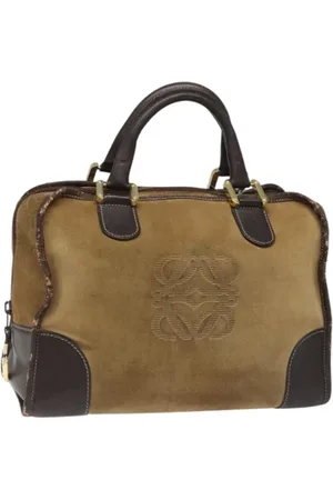Loewe Pre-owned, Kobieta, Beżowy, ONE SIZE, Skóra, Pre-owned Suede handbags