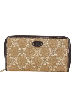 Céline Pre-owned, Kobieta, Beżowy, ONE SIZE, Skóra, Pre-owned portfele płócienne