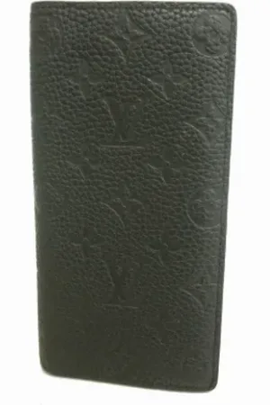 LOUIS VUITTON Pre-owned, Mężczyzna, Czarny, ONE SIZE, Skóra, Pre-owned skórzane portfele