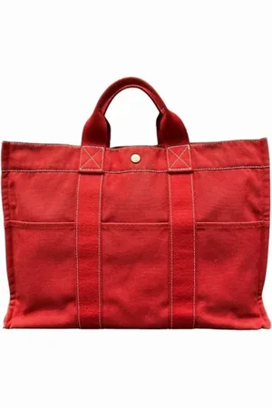 Hermès Pre-owned, Kobieta, Czerwony, ONE SIZE, Pre-owned Canvas handbags