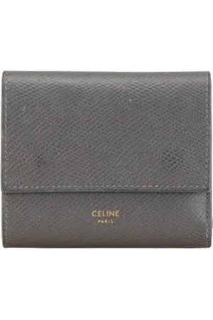Céline Pre-owned, Kobieta, Szary, ONE SIZE, Skóra, Pre-owned skórzane portfele