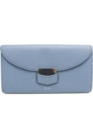 Céline Pre-owned, Kobieta, Niebieski, ONE SIZE, Pre-owned skórzane portfele
