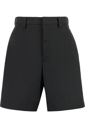 VALENTINO GARAVANI Szorty, Mężczyzna, Czarny, S, Nylon, Logo Patch Nylon Bermuda Shorts