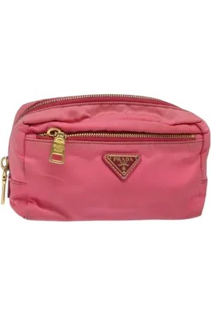 Prada Pre-owned, Kobieta, Różowy, ONE SIZE, Nylon, Pre-owned Nylon pouches