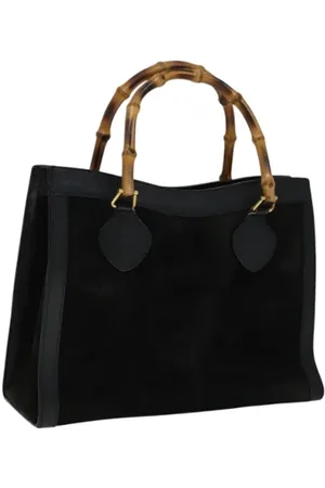 Gucci Pre-owned, Kobieta, Czarny, ONE SIZE, Skóra, Pre-owned Suede handbags