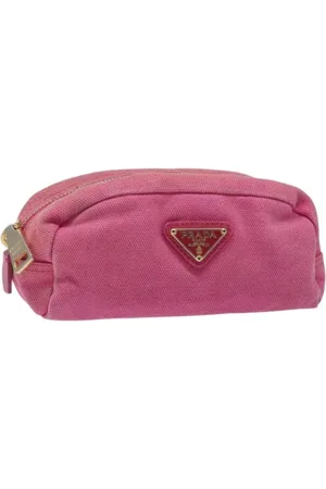 Prada Pre-owned, Kobieta, Różowy, ONE SIZE, Skóra, Pre-owned Canvas pouches