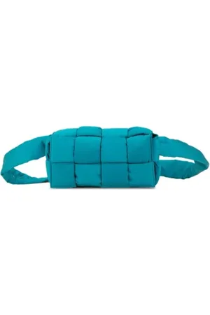 Bottega Veneta Pre-owned, Kobieta, Niebieski, ONE SIZE, Nylon, Pre-owned Nylon shoulder-bags
