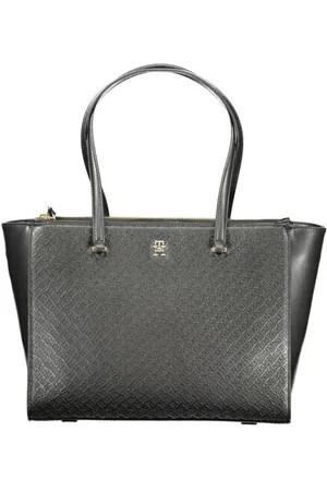 Tommy Hilfiger Torebki, Kobieta, Czarny, ONE SIZE, Elegancka Torba na Ramię z 2 Uchwytami
