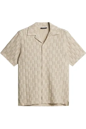 J Lindeberg Koszule, Mężczyzna, Beżowy, XL, Torpa Resort Jersey Shirt
