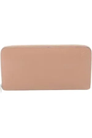 Loewe Pre-owned, Kobieta, Beżowy, ONE SIZE, Skóra, Pre-owned skórzane portfele