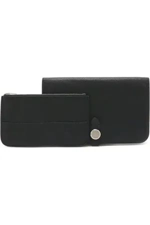 Hermès Pre-owned, Kobieta, Czarny, ONE SIZE, Skóra, Pre-owned skórzane portfele