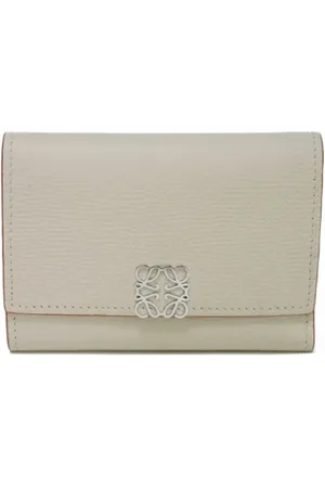 Loewe Pre-owned, Kobieta, Szary, ONE SIZE, Skóra, Pre-owned skórzane portfele