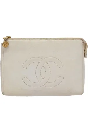 CHANEL Pre-owned, Kobieta, Beżowy, ONE SIZE, Skóra, Pre-owned Leather pouches