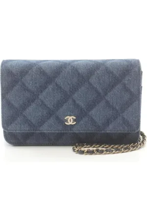 CHANEL Pre-owned, Kobieta, Niebieski, ONE SIZE, Denim, Pre-owned Denim chanel-bags