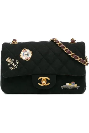 CHANEL Pre-owned, Kobieta, Czarny, ONE SIZE, Bawełna, Pre-owned Cotton chanel-bags
