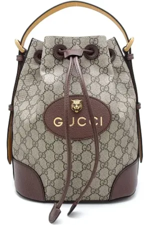 Gucci Pre-owned, Kobieta, Beżowy, ONE SIZE, Skóra, Pre-owned Canvas backpacks