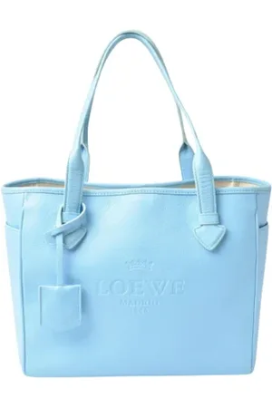 Loewe Pre-owned, Kobieta, Niebieski, ONE SIZE, Skóra, Pre-owned Skórzane torebki