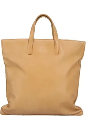 Loewe Pre-owned, Kobieta, Beżowy, ONE SIZE, Skóra, Pre-owned Skórzane torebki