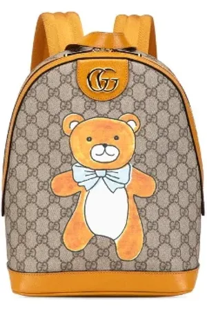 Gucci Pre-owned, Kobieta, Wielobarwność, ONE SIZE, Skóra, Pre-owned Canvas backpacks