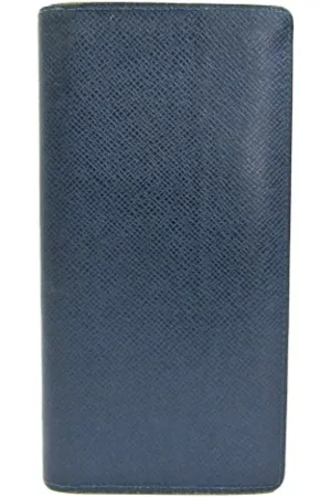 LOUIS VUITTON Pre-owned, Mężczyzna, Niebieski, ONE SIZE, Skóra, Pre-owned skórzane portfele