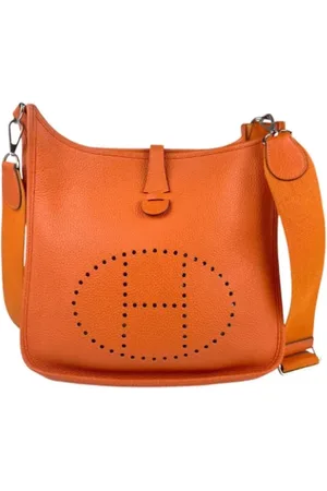 Hermès Pre-owned, Kobieta, Pomarańczowy, ONE SIZE, Skóra, Pre-owned skórzane torby na ramię