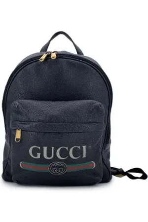 Gucci Pre-owned, Kobieta, Czarny, ONE SIZE, Pre-owned Leather backpacks