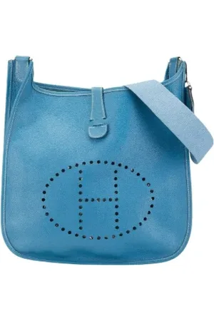 Hermès Pre-owned, Kobieta, Niebieski, ONE SIZE, Skóra, Pre-owned skórzane torby na ramię