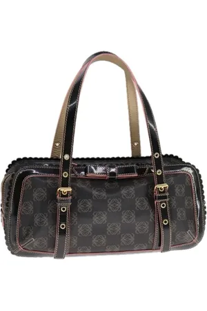 Loewe Pre-owned, Kobieta, Czarny, ONE SIZE, Pre-owned Canvas handbags