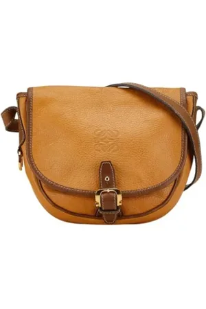 Loewe Pre-owned, Kobieta, brązowy, ONE SIZE, Skóra, Pre-owned skórzane torby na ramię