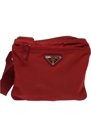Prada Pre-owned, Kobieta, Czerwony, ONE SIZE, Nylon, Pre-owned Nylon prada-bags