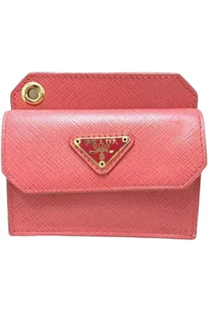 Prada Pre-owned, Kobieta, Różowy, ONE SIZE, Skóra, Pre-owned skórzane portfele