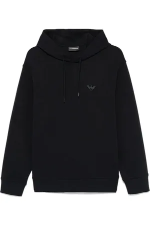 Emporio Armani Bluzy, Mężczyzna, Czarny, 2XL, Stylowy Męski Sweter