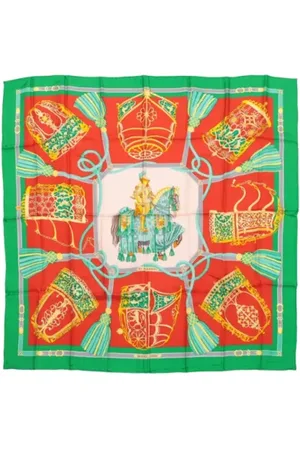 Hermès Pre-owned, Kobieta, Wielobarwność, ONE SIZE, Len, Pre-owned Silk scarves