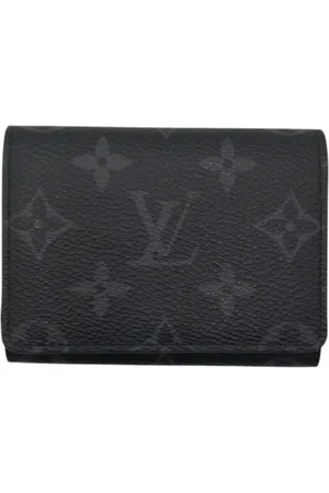 LOUIS VUITTON Pre-owned, Mężczyzna, Czarny, ONE SIZE, Len, Pre-owned Fabric wallets