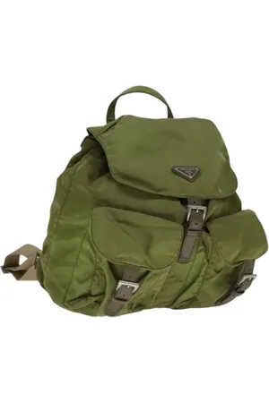 Prada Pre-owned, Kobieta, Zielony, ONE SIZE, Nylon, Pre-owned Nylon backpacks