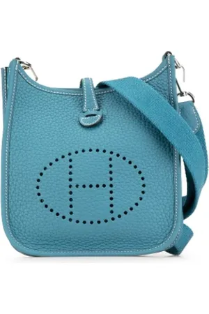 Hermès Pre-owned, Kobieta, Niebieski, ONE SIZE, Skóra, Pre-owned Leather crossbody-bags