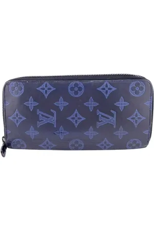LOUIS VUITTON Pre-owned, Mężczyzna, Niebieski, ONE SIZE, Skóra, Pre-owned skórzane portfele