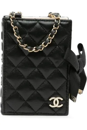 CHANEL Pre-owned, Kobieta, Czarny, ONE SIZE, Skóra, Pre-owned skórzane torby na ramię