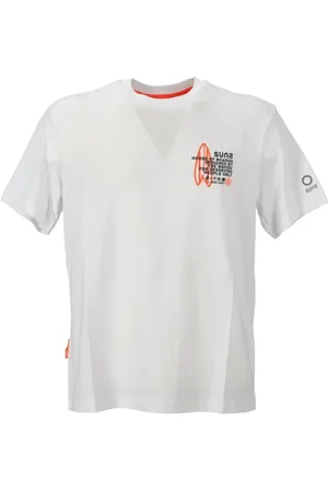 sunseeker Koszulki, Mężczyzna, Biały, M, T-shirt z graficznym nadrukiem logo