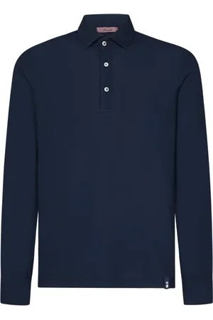 DRUMOHR Koszulki, Mężczyzna, Niebieski, 2XL, Niebieski Polo Casual Style