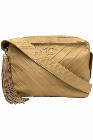 CHANEL Pre-owned, Kobieta, Beżowy, ONE SIZE, Skóra, Pre-owned skórzane torby na ramię