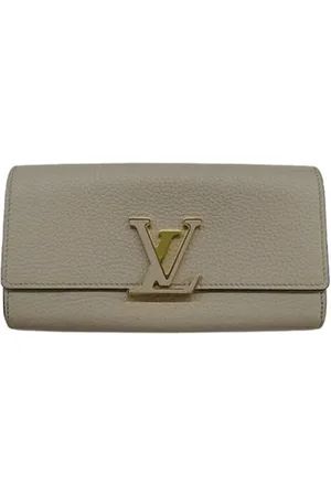 LOUIS VUITTON Pre-owned, Kobieta, Beżowy, ONE SIZE, Skóra, Pre-owned skórzane portfele