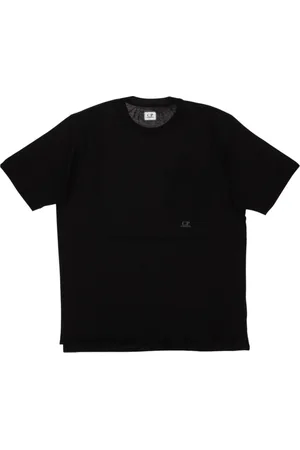 C.P. Company Koszulki, Mężczyzna, Czarny, S, Czarne T-shirty i Pola z krótkim rękawem