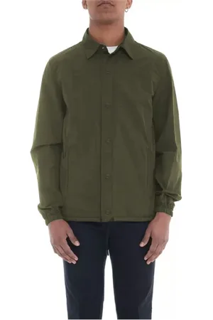 HERNO Kurtki, Mężczyzna, Zielony, 3XL, Nylon, Zielona Nylonowa Kurtka Overshirt