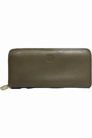 Loewe Pre-owned, Kobieta, brązowy, ONE SIZE, Skóra, Pre-owned skórzane portfele